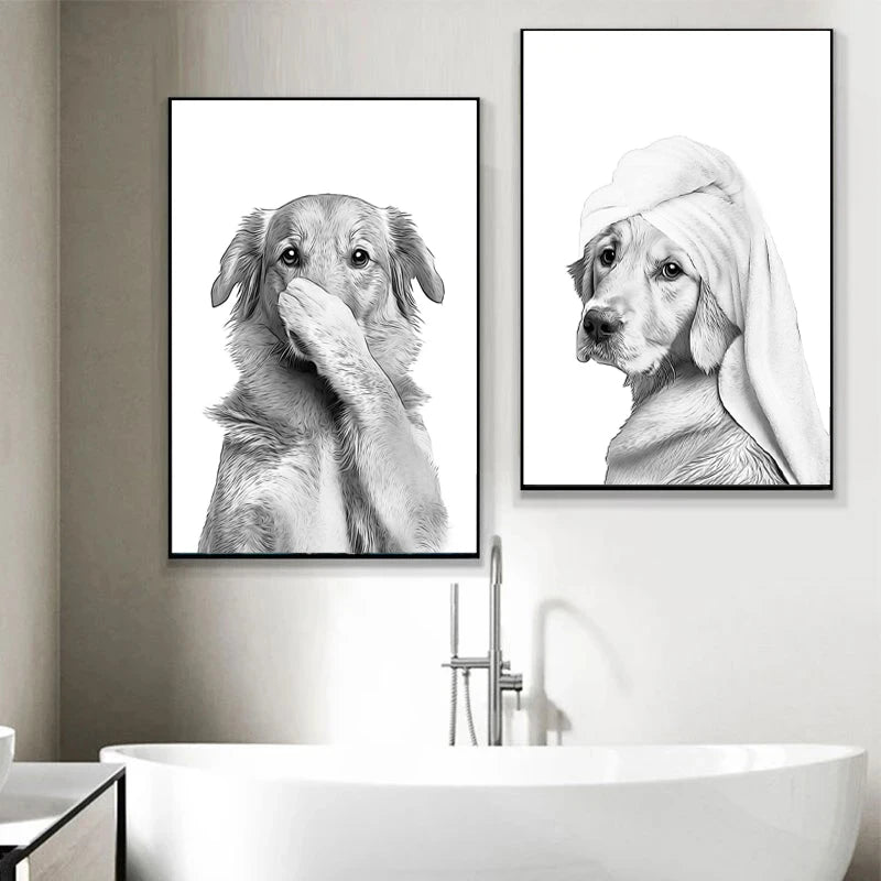 FunnyMal Bathroom Poster