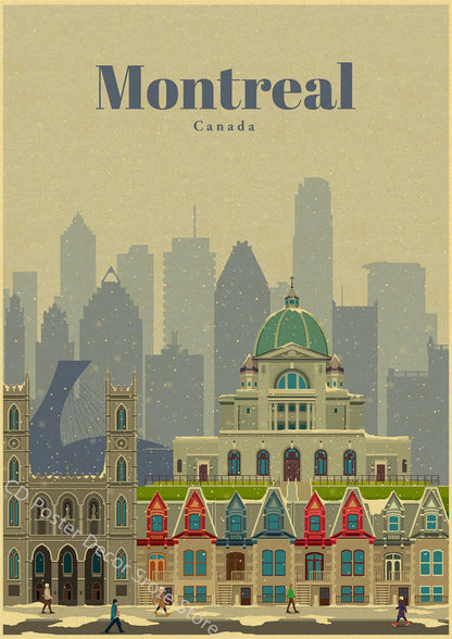 World Cities Travel Poster