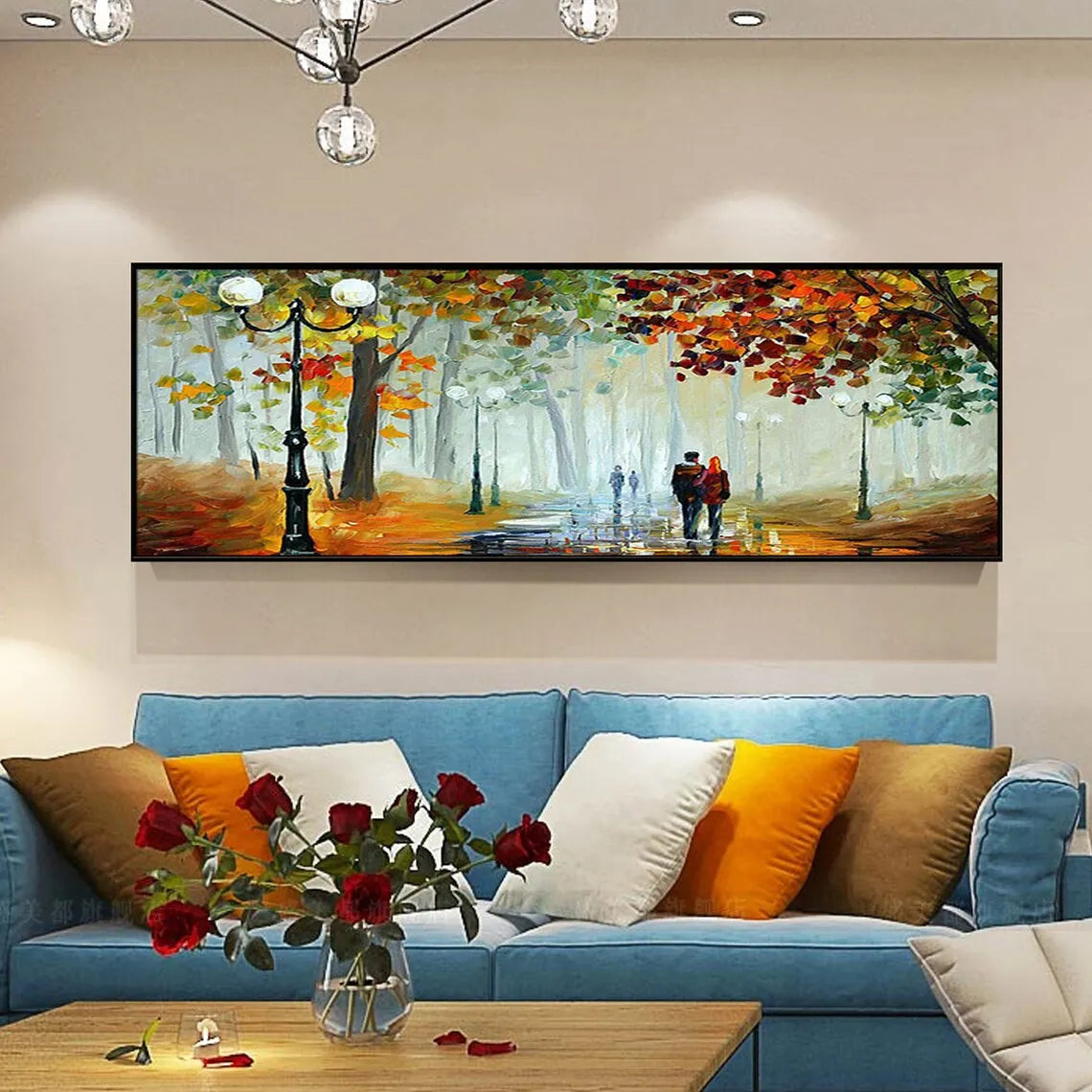 Love In the Air 3D Oil Painting Handmade