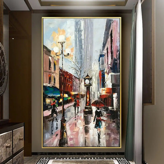 Hand Painted Cityscape